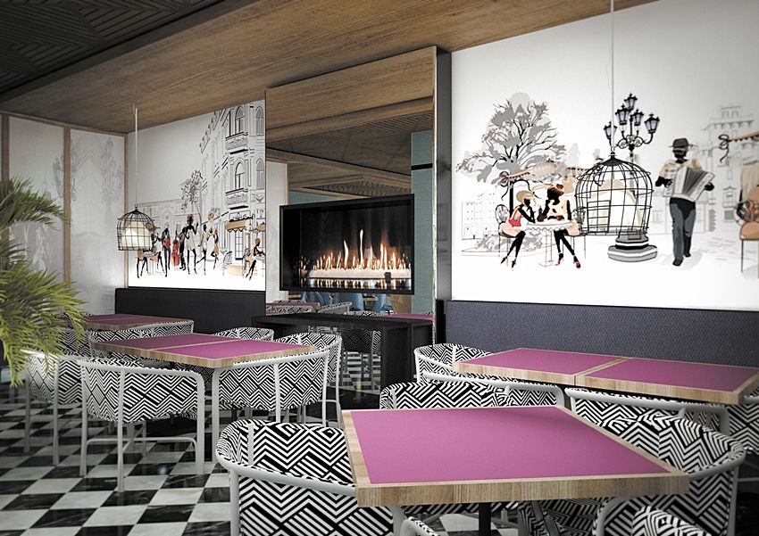 Barcelo Imagine Hotel Madrid Bagian luar foto Interior of the restaurant